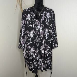 Prescott plus size floral blouse
